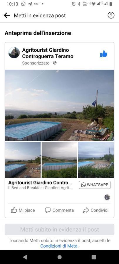 Bed&Breakfast Giardino Agritourist Controguerra Exterior foto